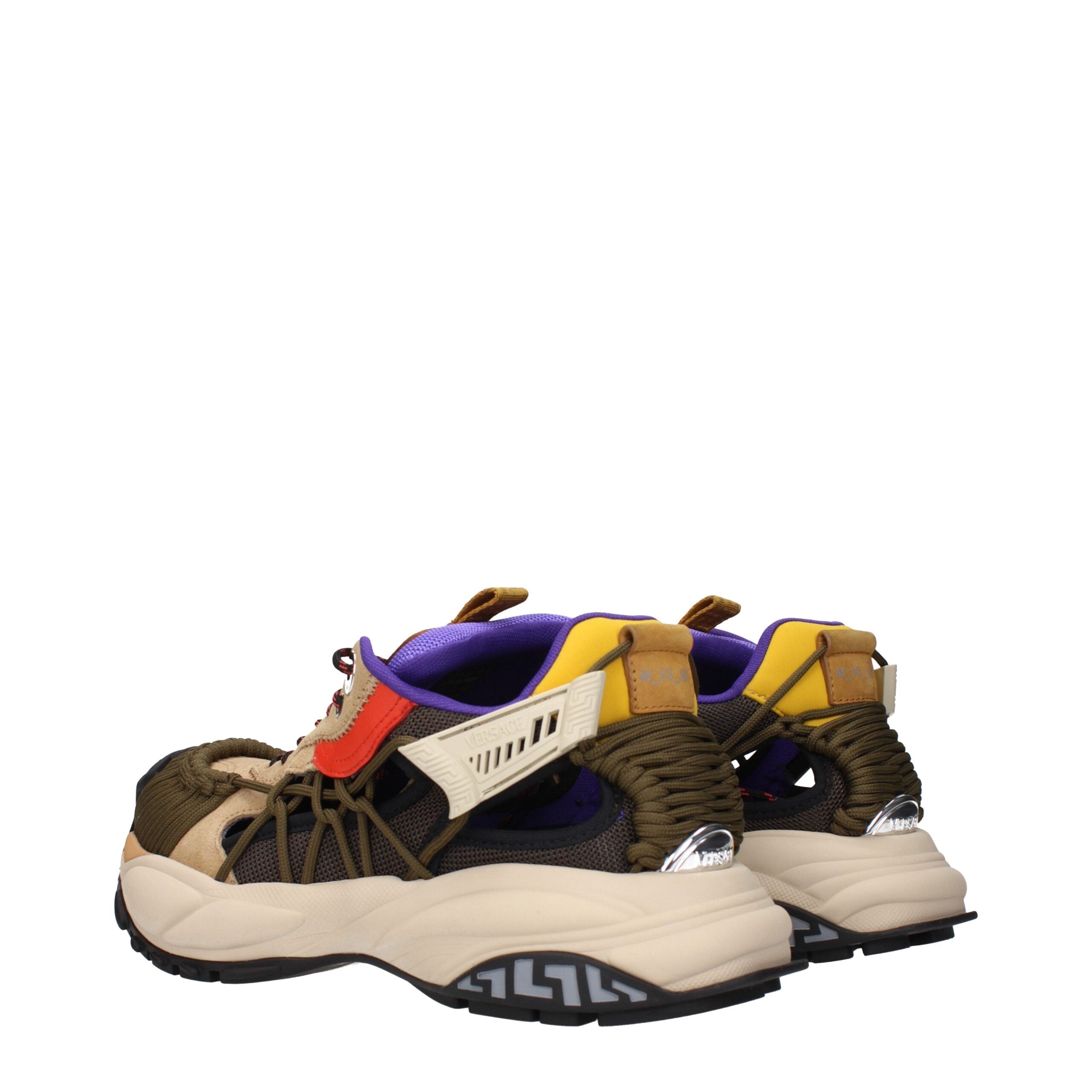 Versace Mercury M_VS_01 Sneaker – Beige/Multicolor Leer met Greca Zool