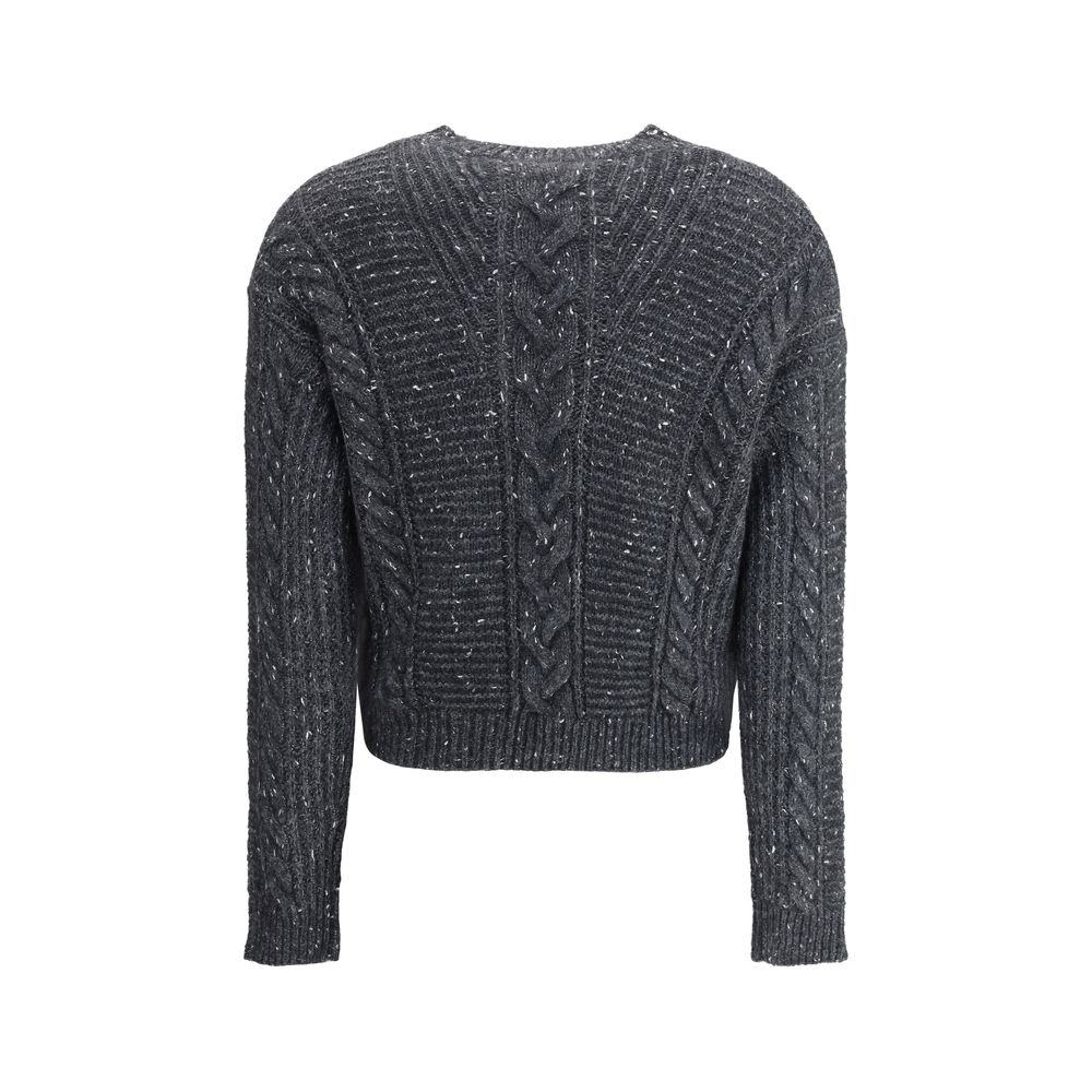 Max Mara Gray Polyamide Sweatshirt Max Mara