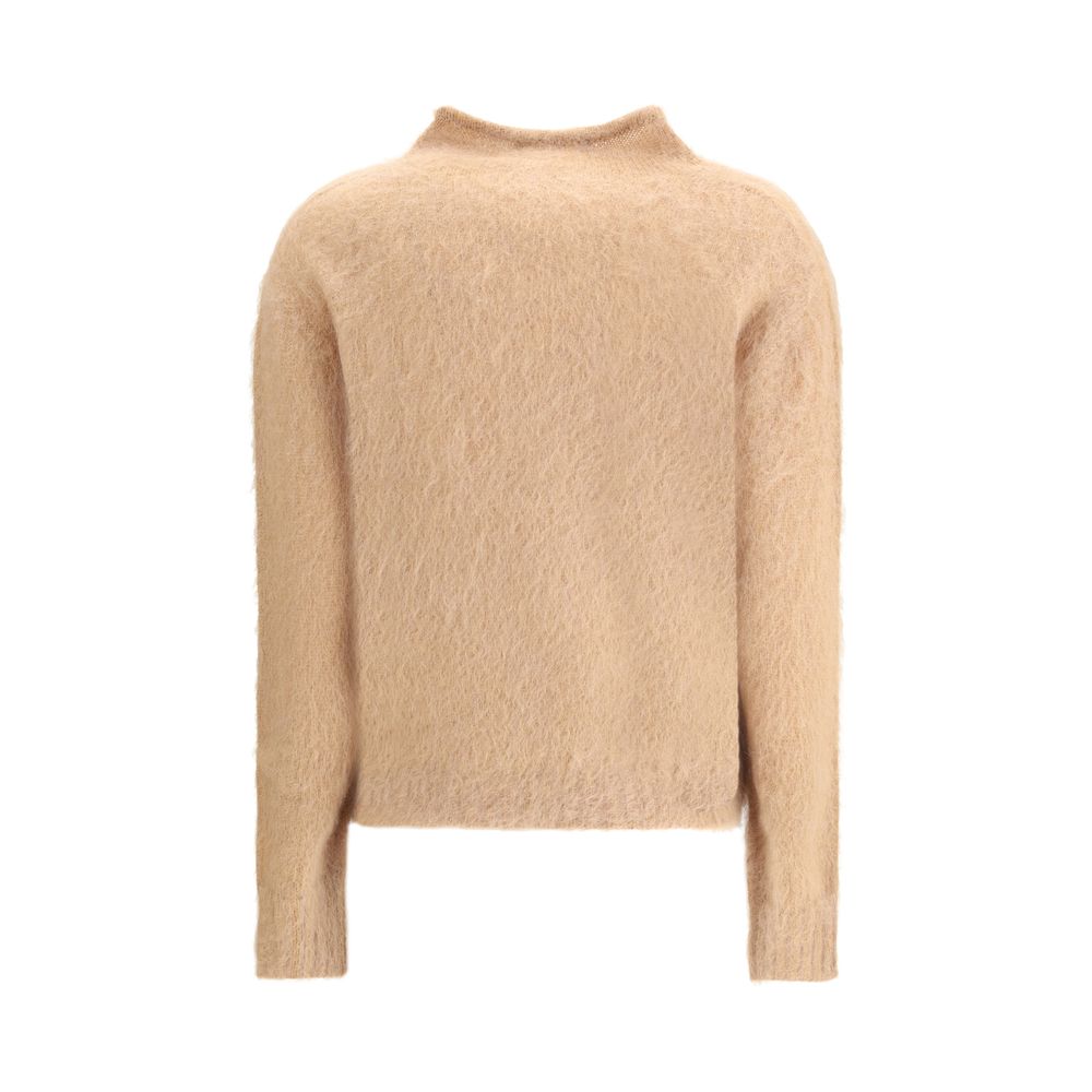 Max Mara Brown Polyamide Turtleneck Max Mara