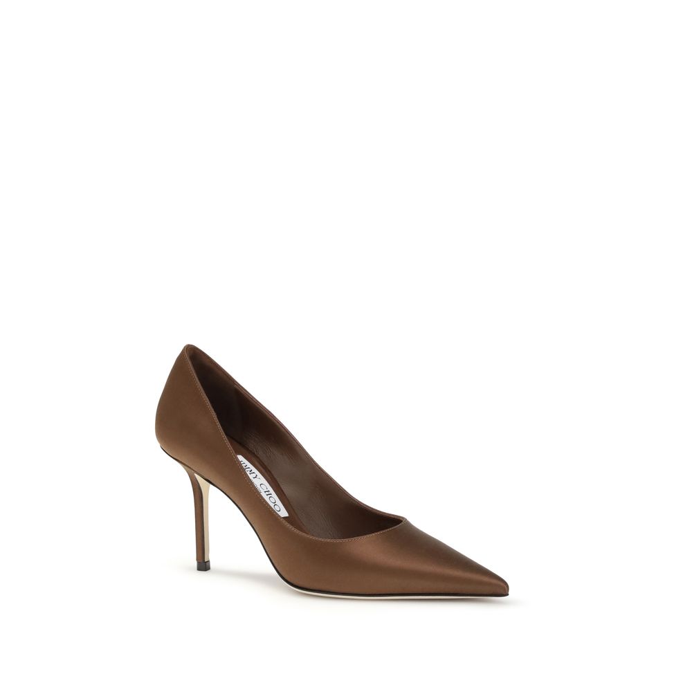 Jimmy Choo Brown Silk Pumps Jimmy Choo