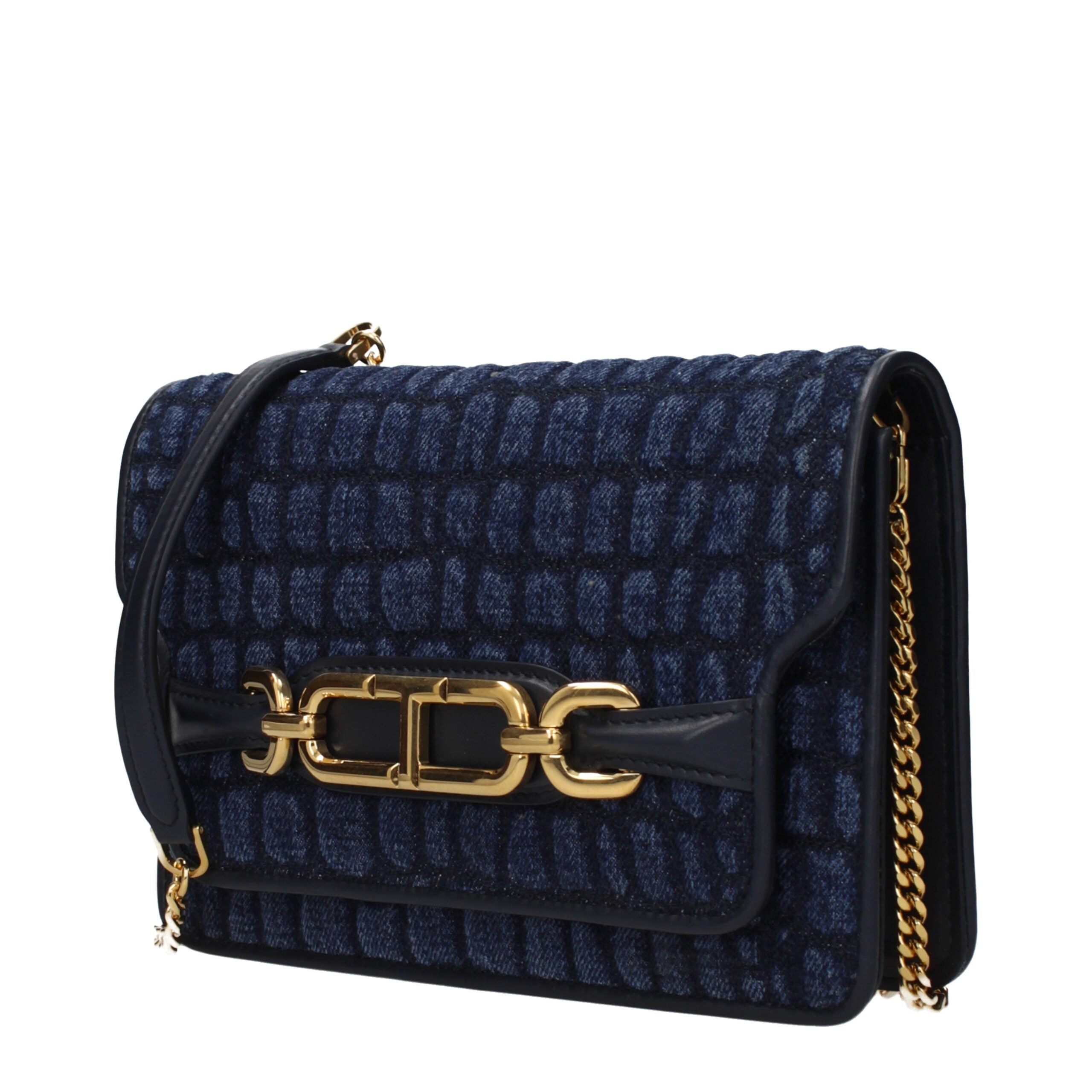 Tom Ford Blue Fabric Clutch – Rich Textures & Signature Gold Detailing