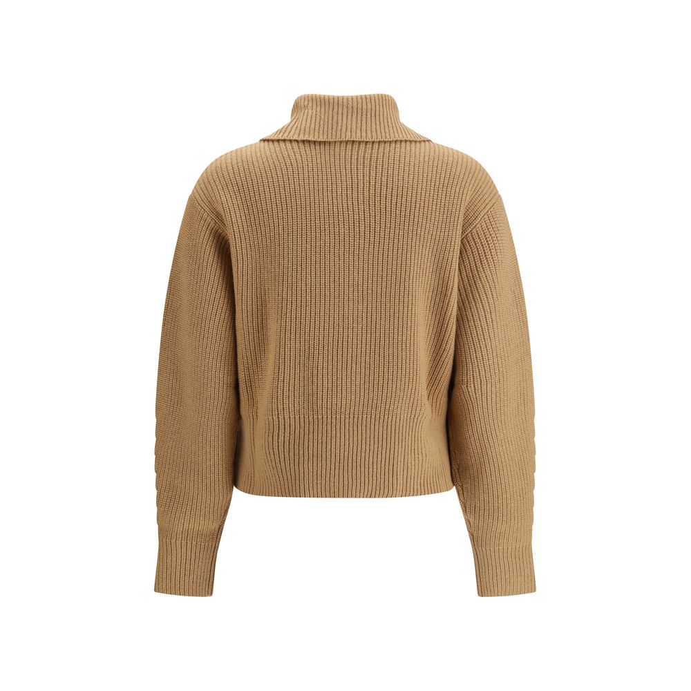 Max Mara Brown Wool Sweatshirt Max Mara