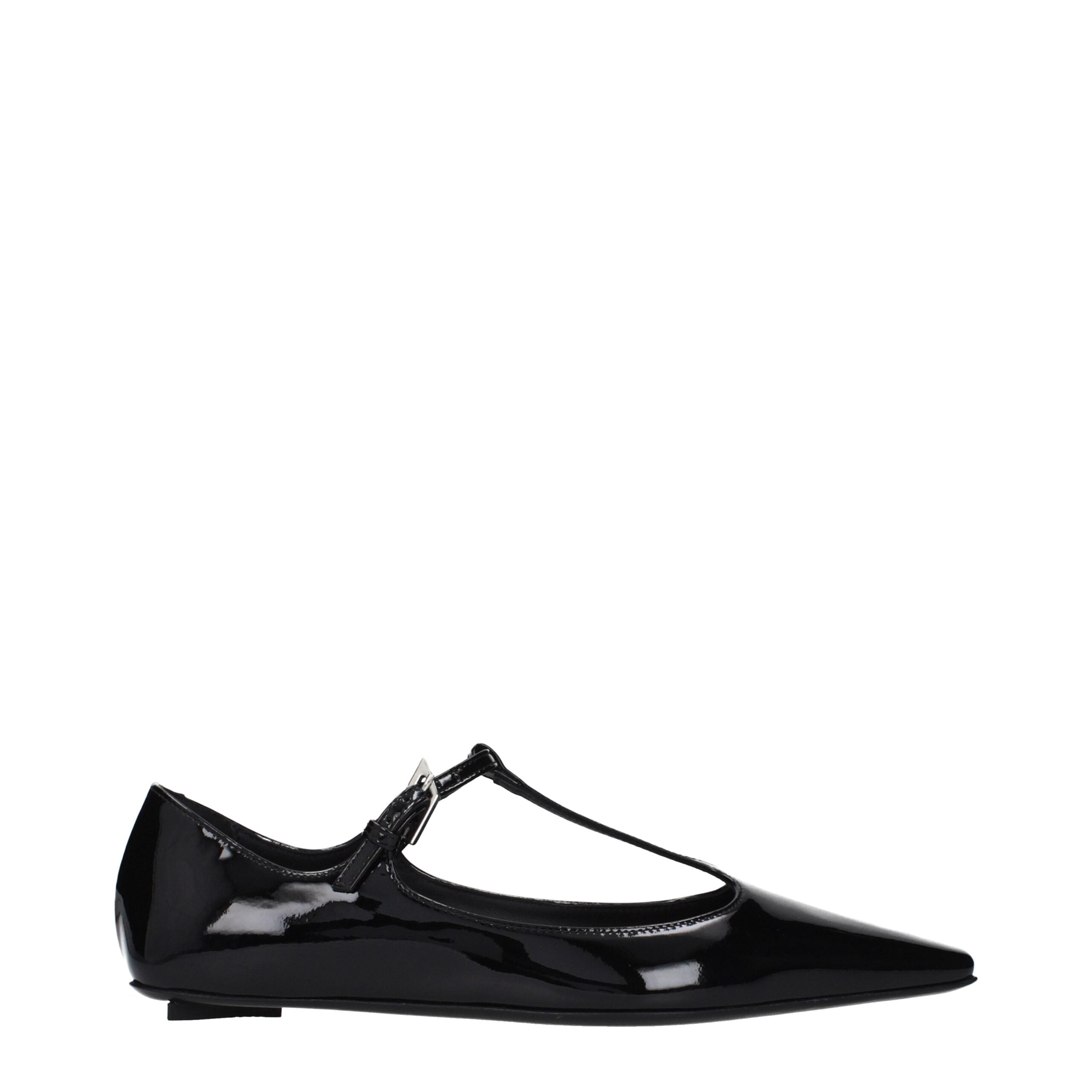 The Attico patent-leather transcendente ballet flats