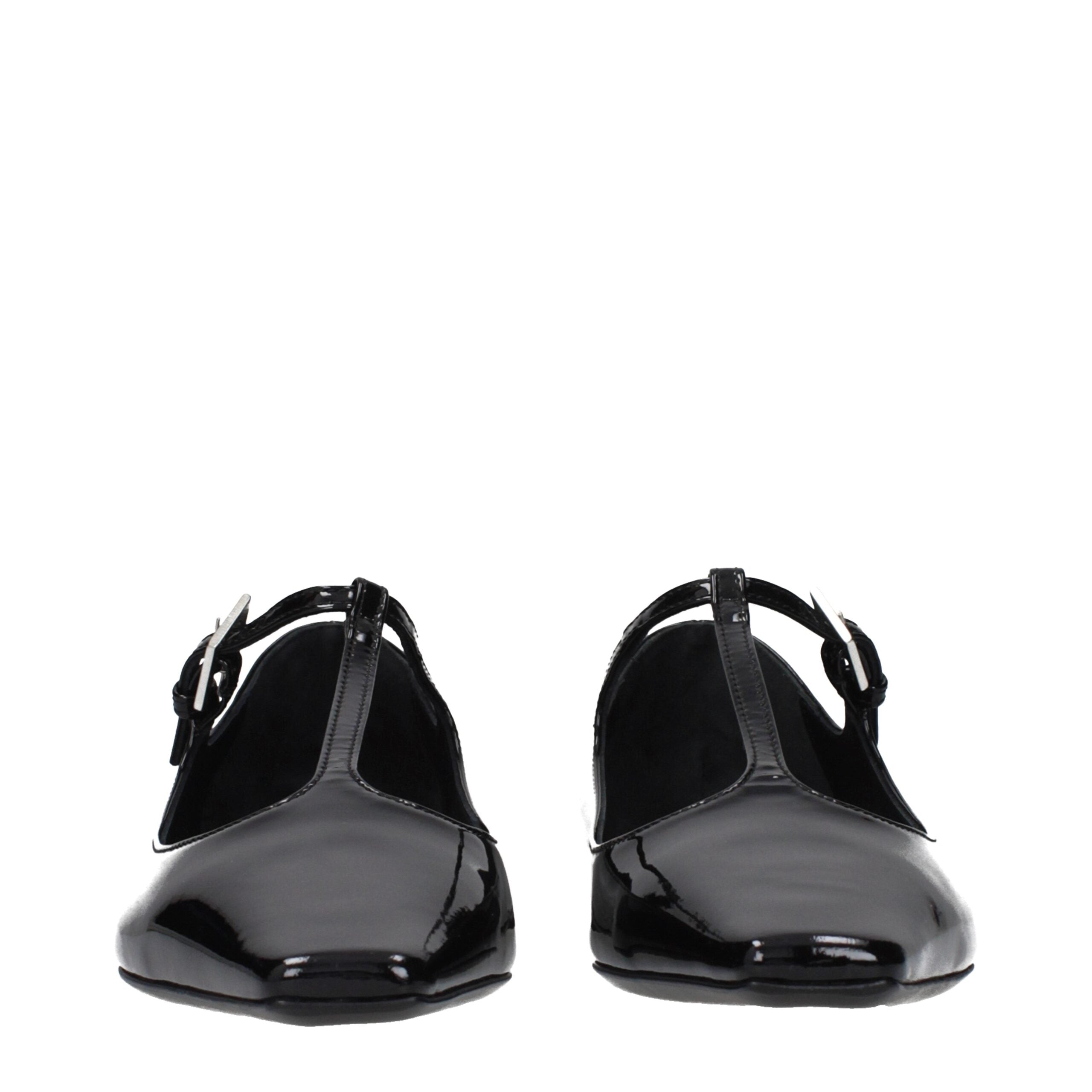 The Attico patent-leather transcendente ballet flats