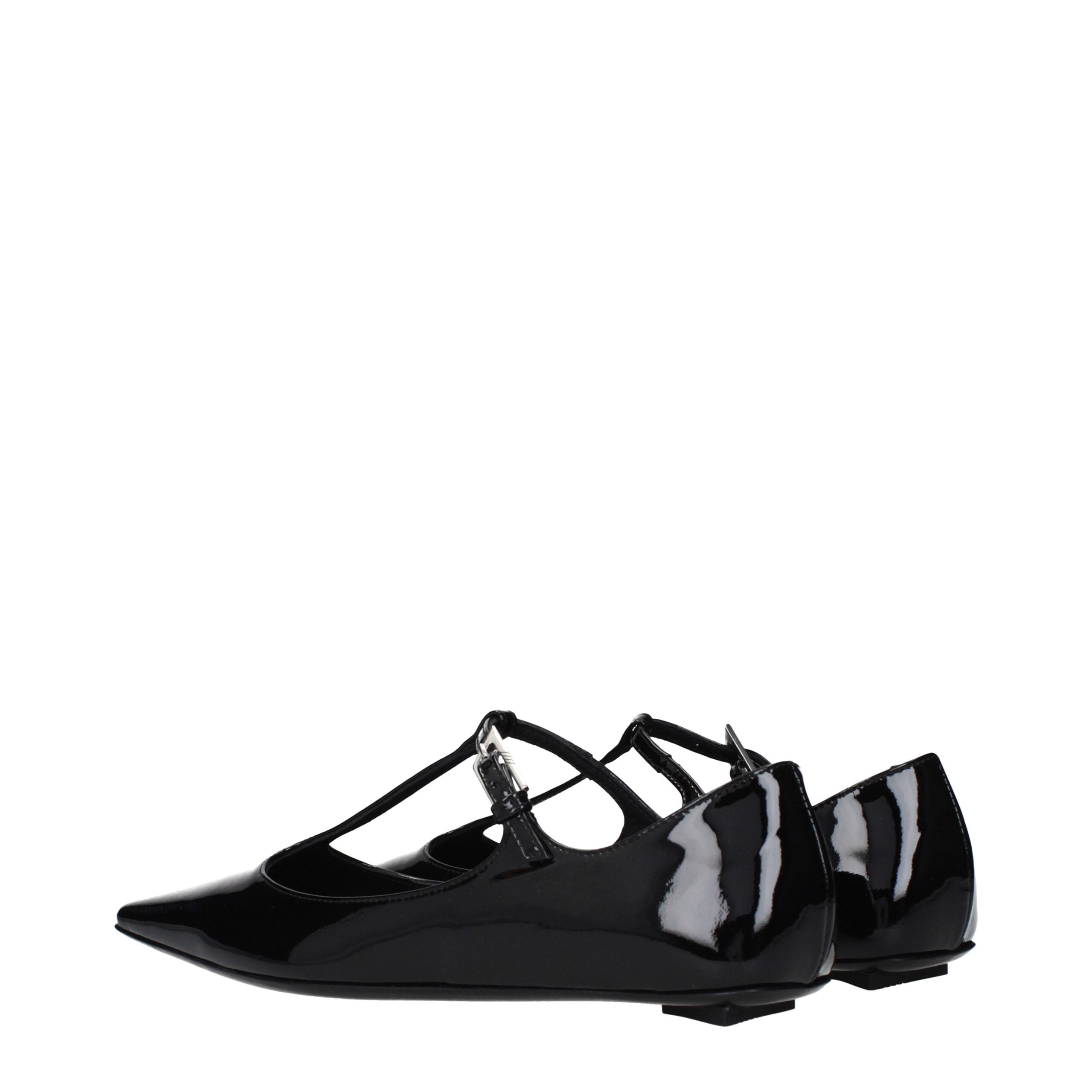 The Attico patent-leather transcendente ballet flats