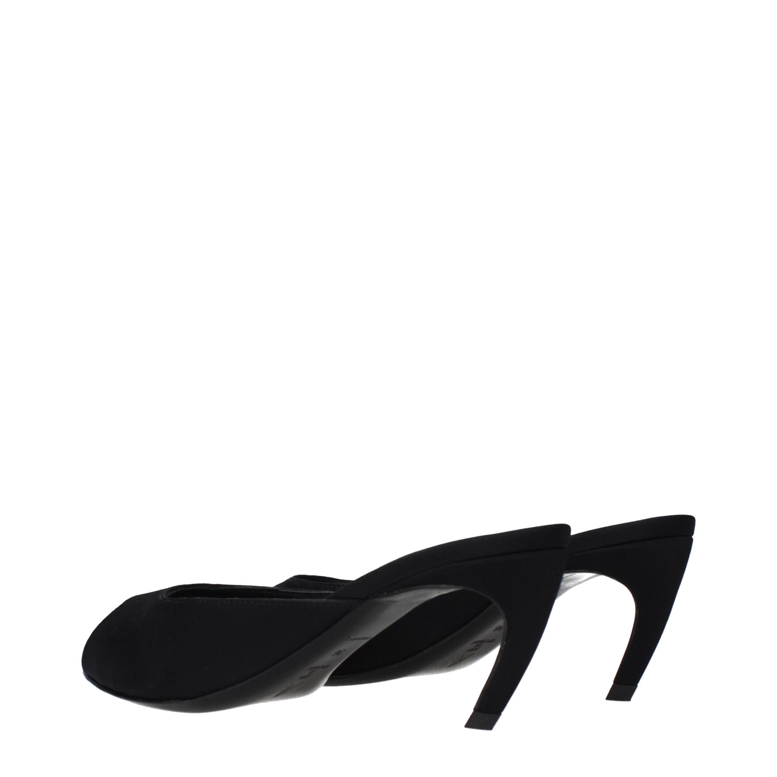 The Attico blackfabricflat verfijnde elegante sandalen