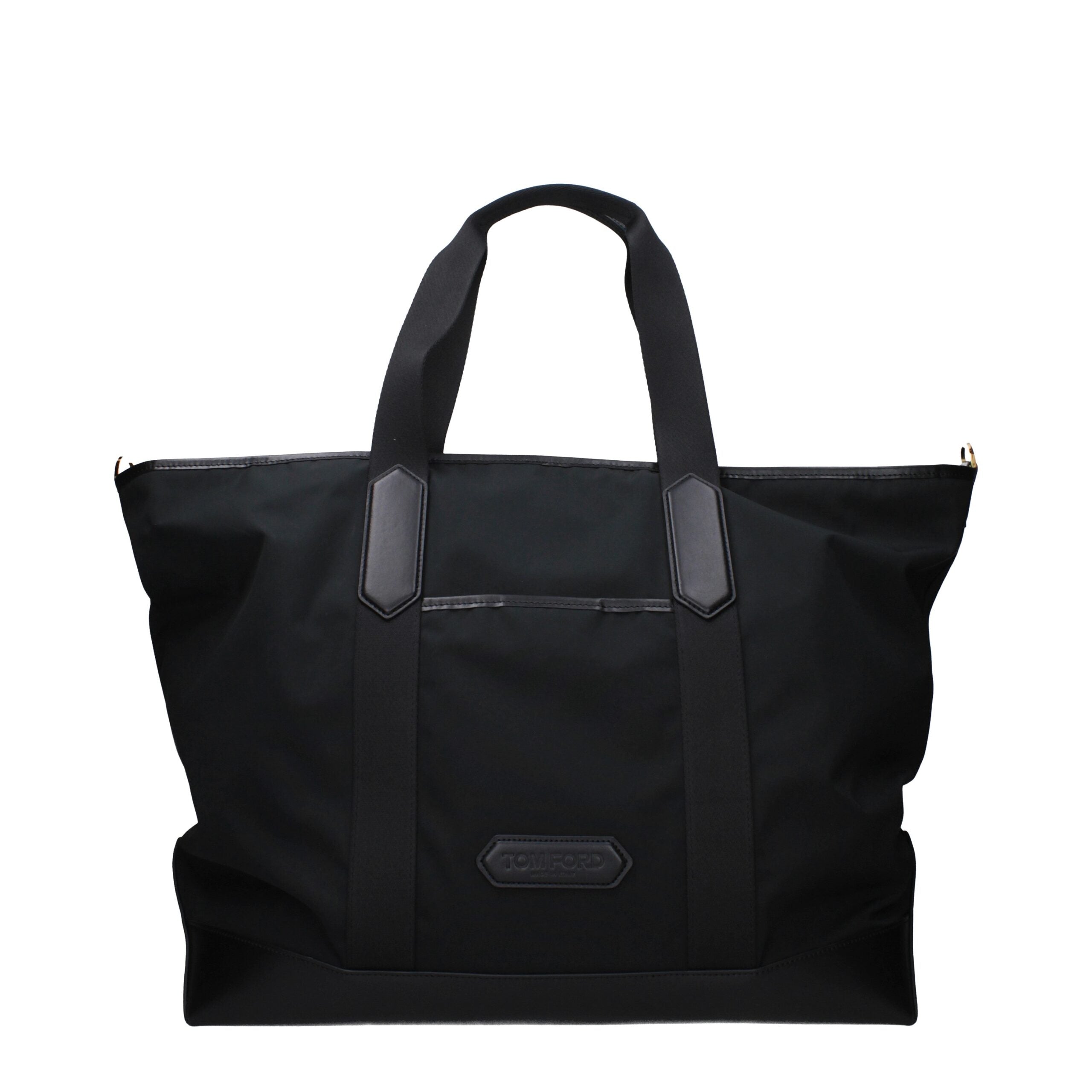 Tom Ford Travel Bag – Black Nylon with Leather Accents