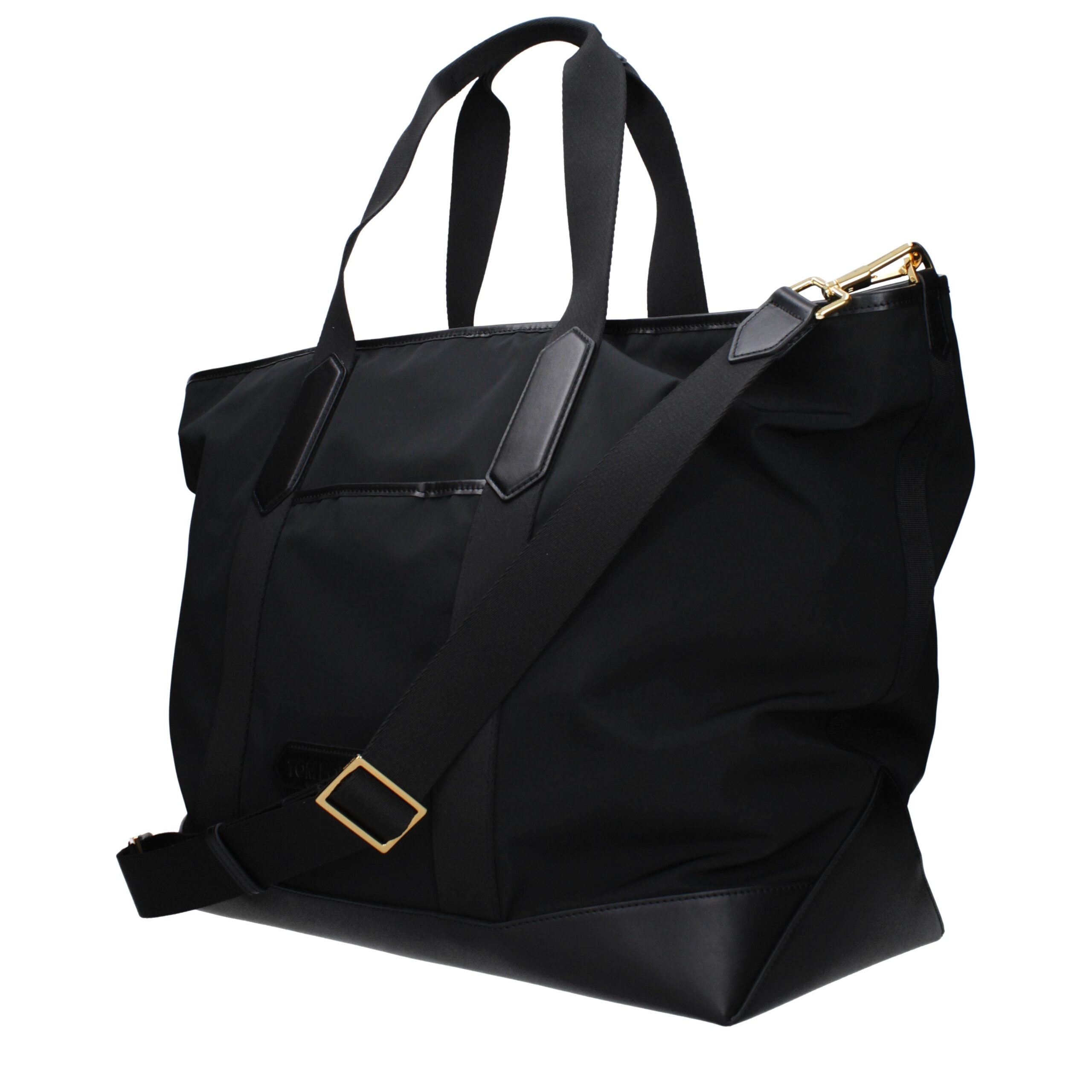 Tom Ford Travel Bag – Black Nylon with Leather Accents