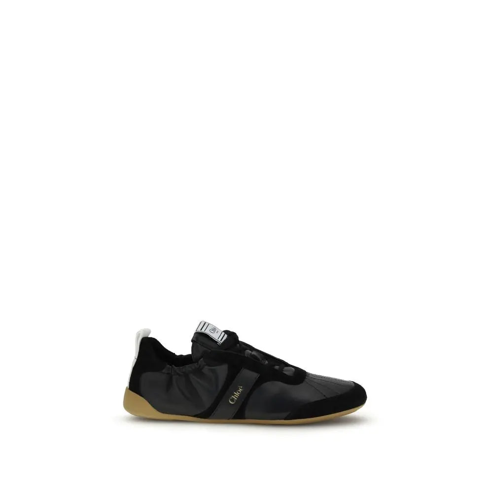Chloé Kick Sneakers – Black Goatskin Chloé