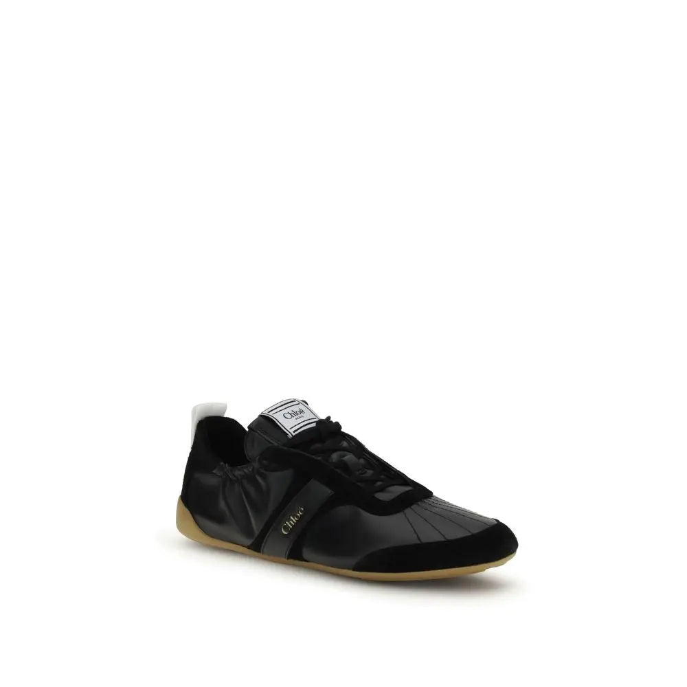 Chloé Kick Sneakers – Black Goatskin Chloé