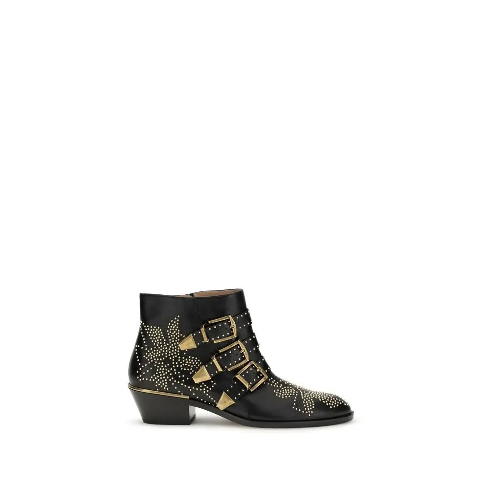 Chloé Susan Boots – Black Calf Suede Chloé