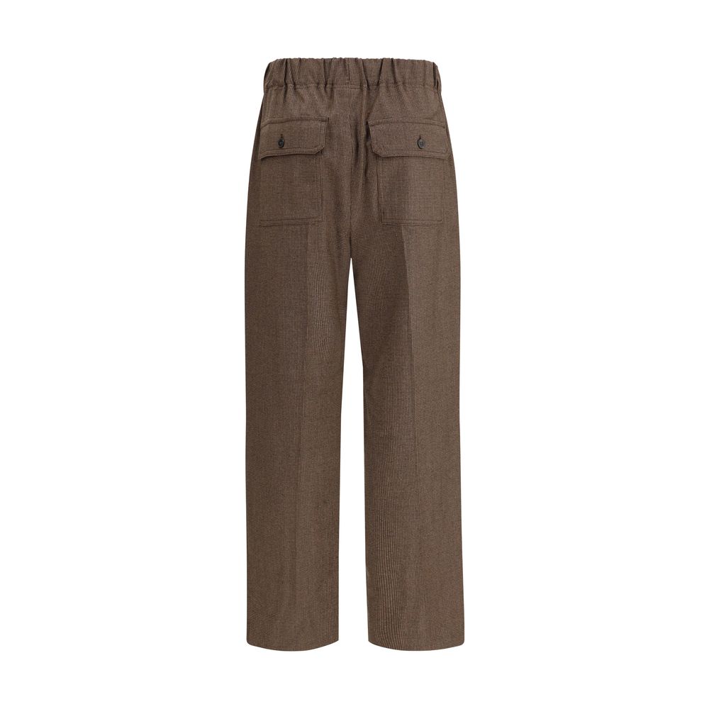 Max Mara Brown Wool Casual Pants Max Mara