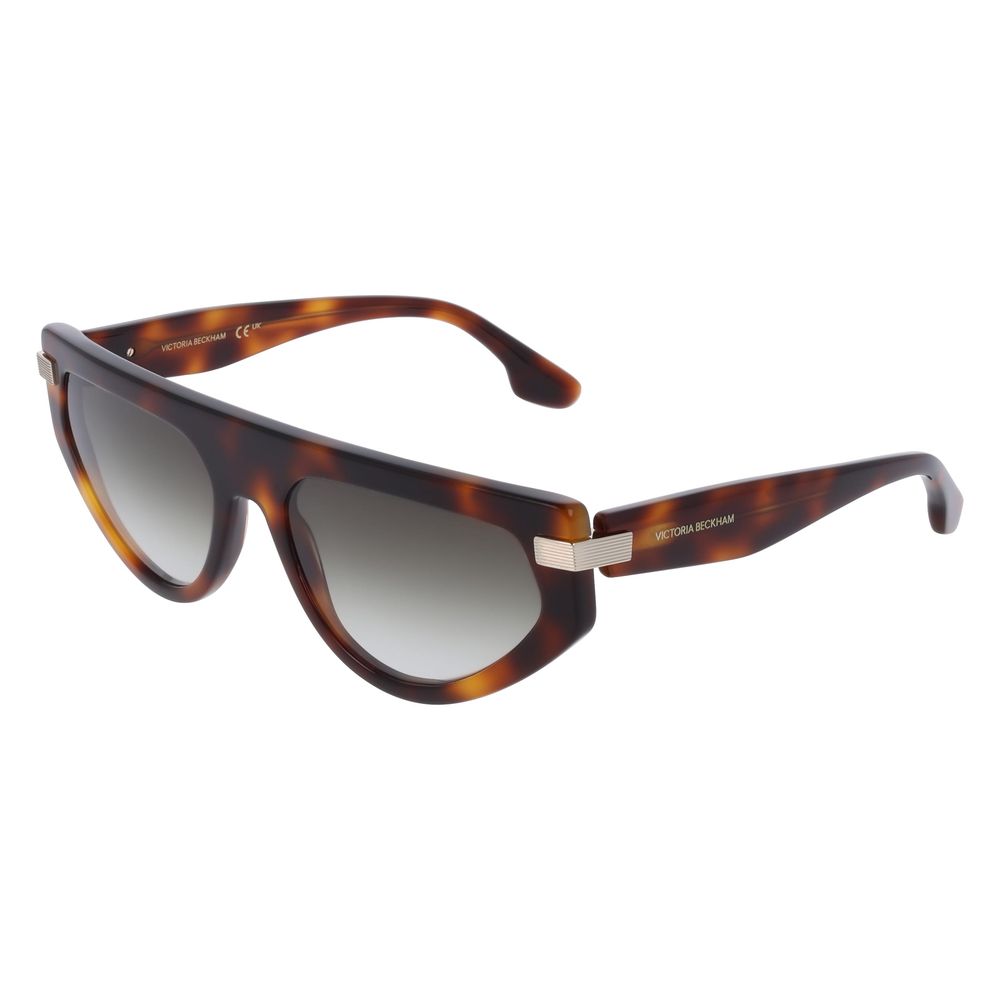 Victoria Beckham Zonnebril Bruine Acetaat Elegant Luxe