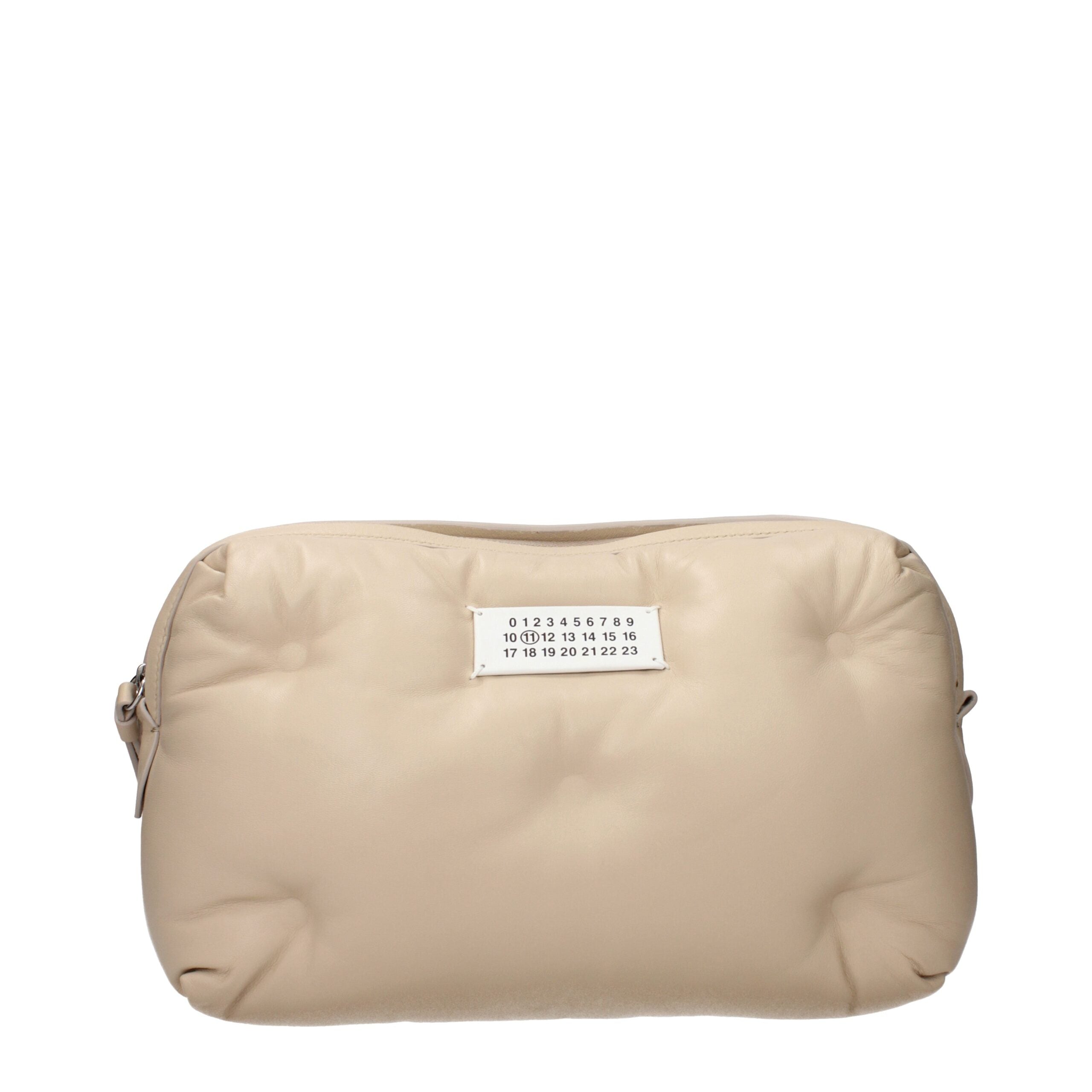 Maison Margiela Glam Slam Clutch Bag – Beige Leather