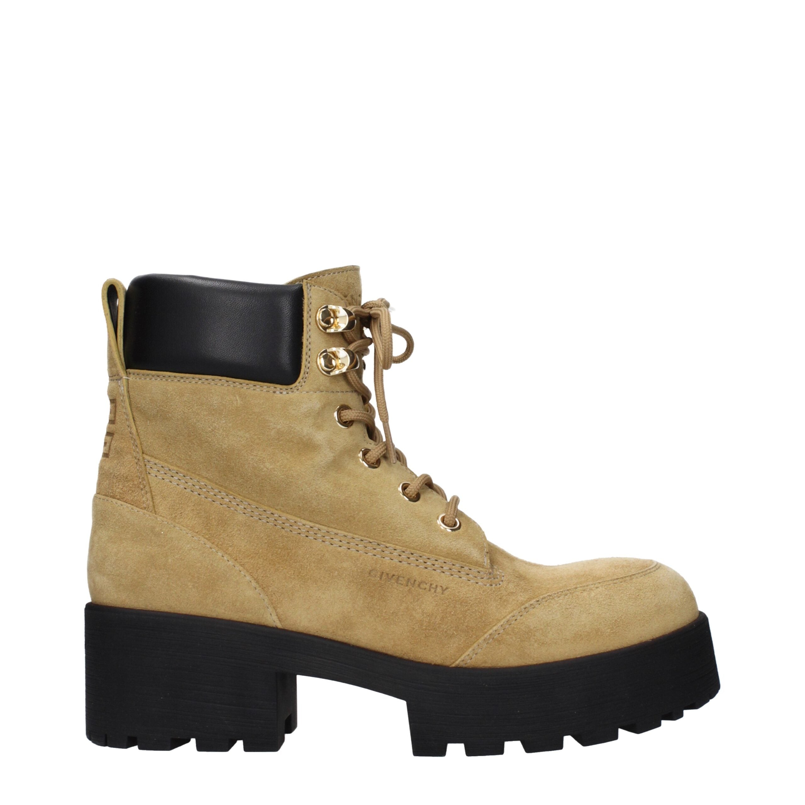 Givenchy kalfsleder couture enkellaarsjes bruin glanzend