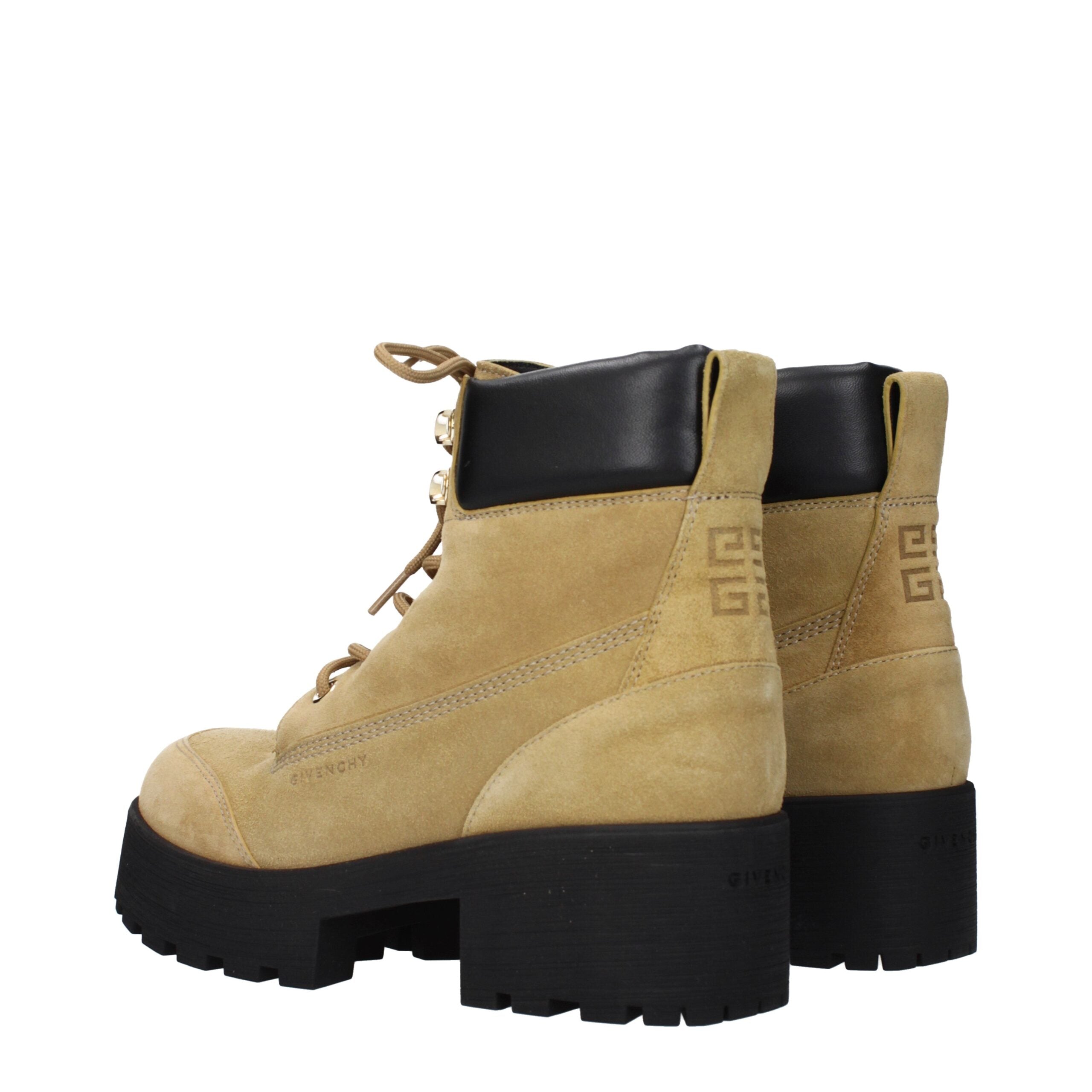 Givenchy kalfsleder couture enkellaarsjes bruin glanzend