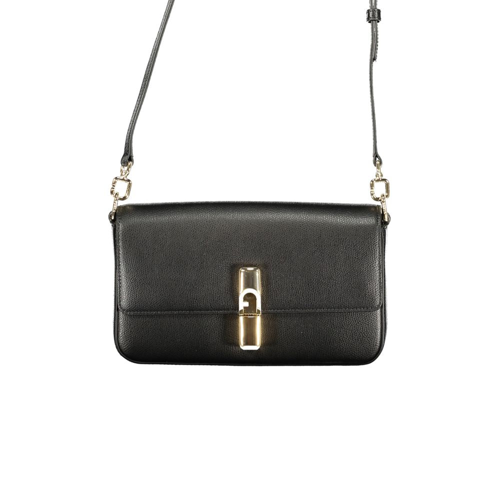 Furla Drop Bag Nero Leather Shoulder Bag Furla