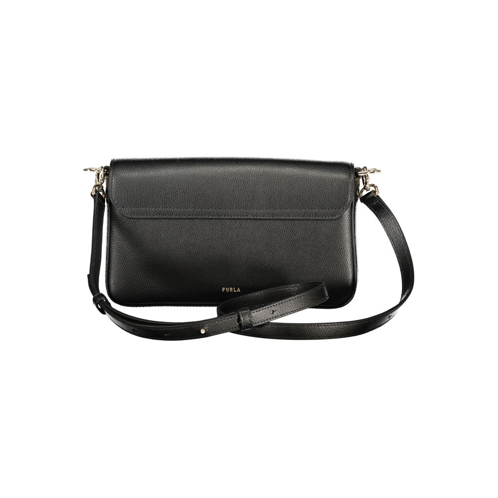 Furla Drop Bag Nero Leather Shoulder Bag Furla