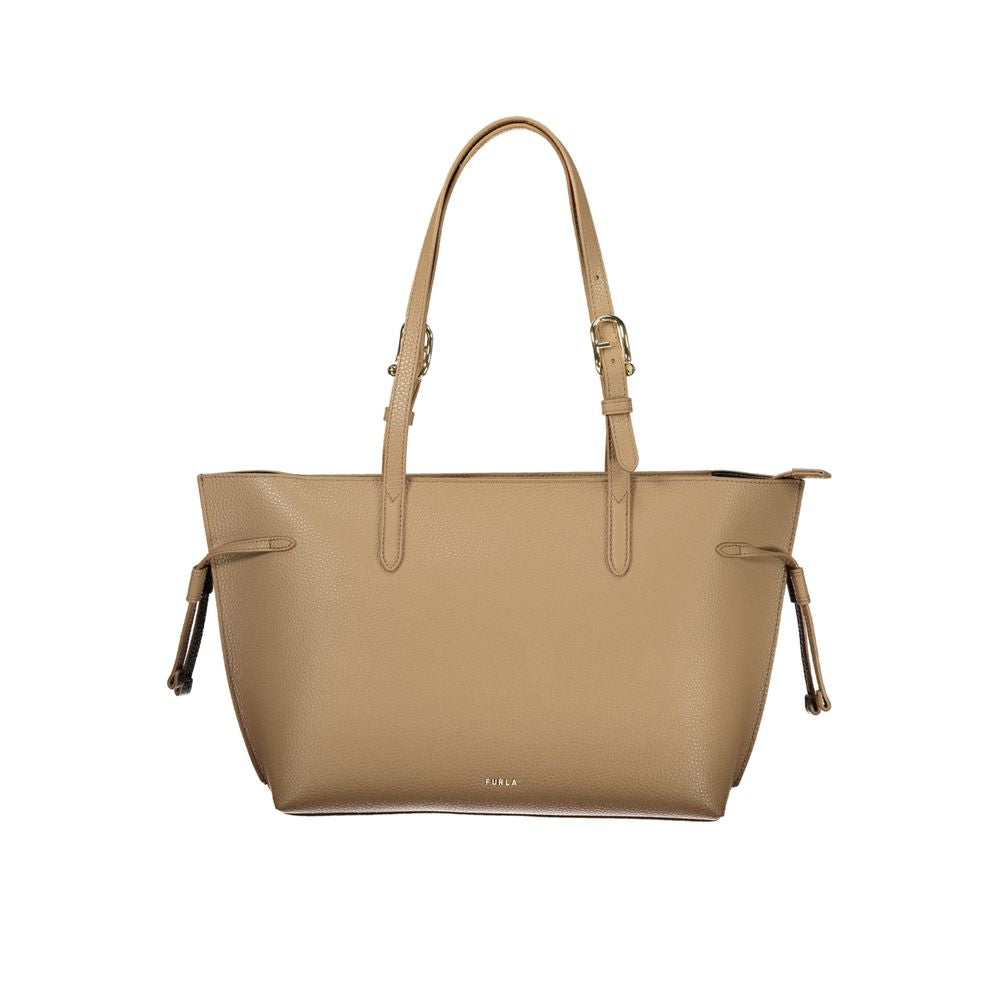 Furla Marrone Leather Women Handbag Furla