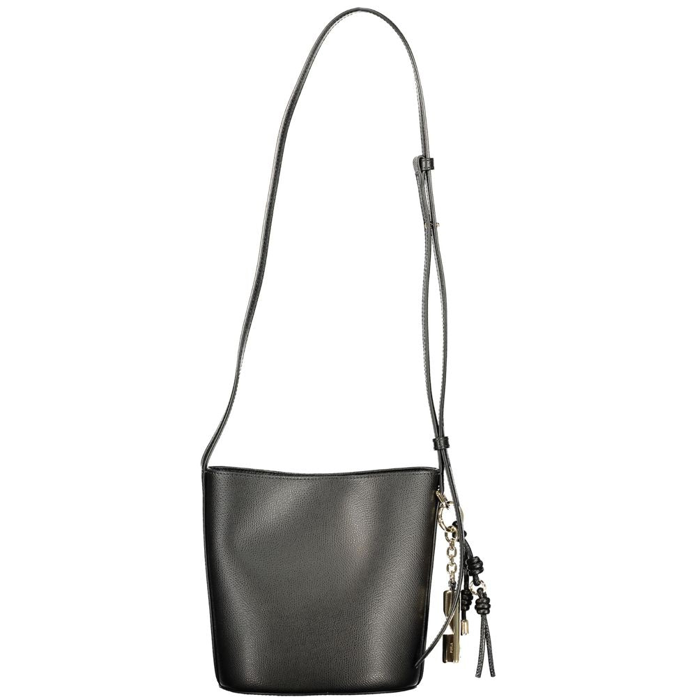 Furla Black Leather Women Bucket Bag Furla