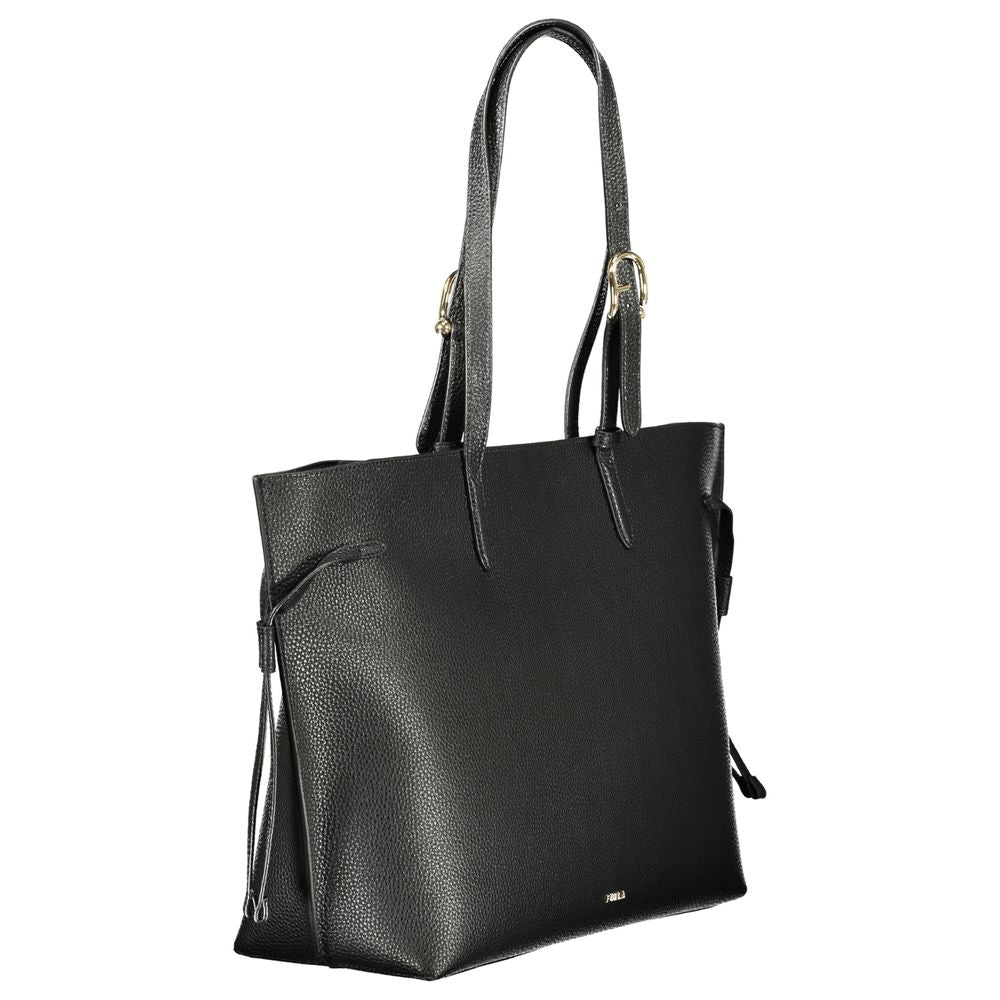 Furla Nero Leather Tote Bag Furla