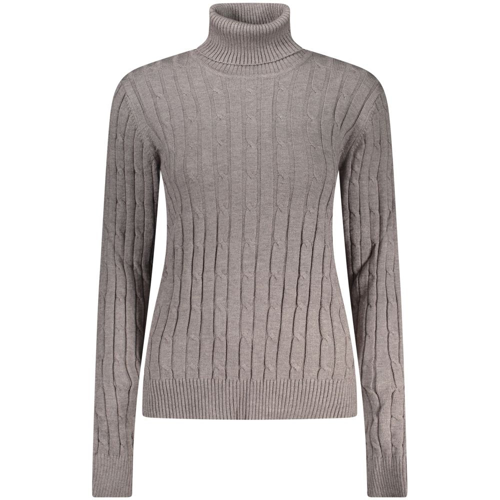 Norway 1963 Grigio Viscose Twisted Sweater Norway 1963