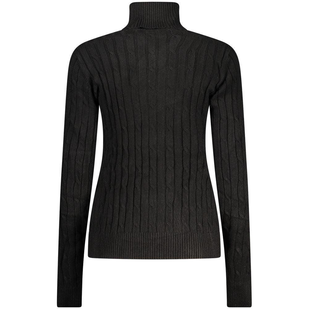 Norway 1963 Turtleneck Sweater – Black Viscose Blend Norway 1963