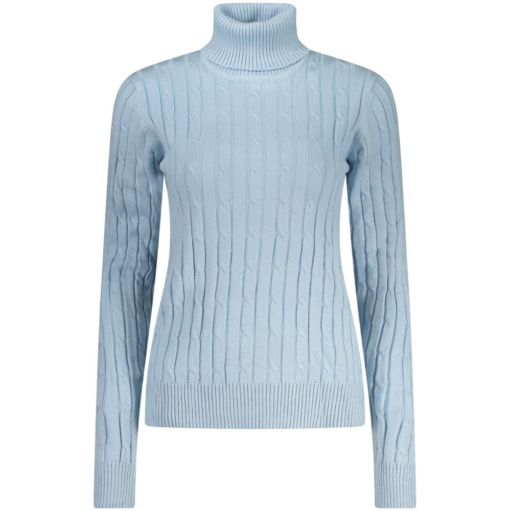 Norway 1963 Azzurro Viscose Long-Sleeve Top