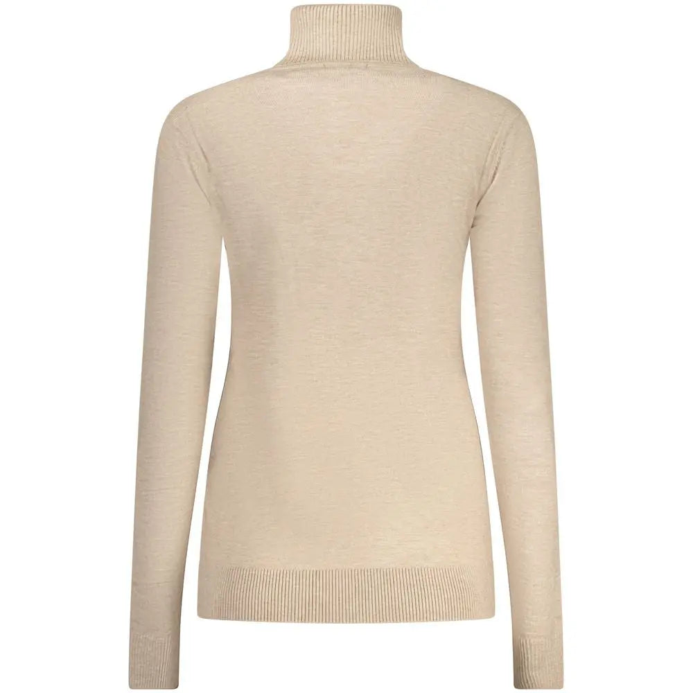 Norway 1963 Turtleneck Sweater – Beige Twisted Knit Norway 1963