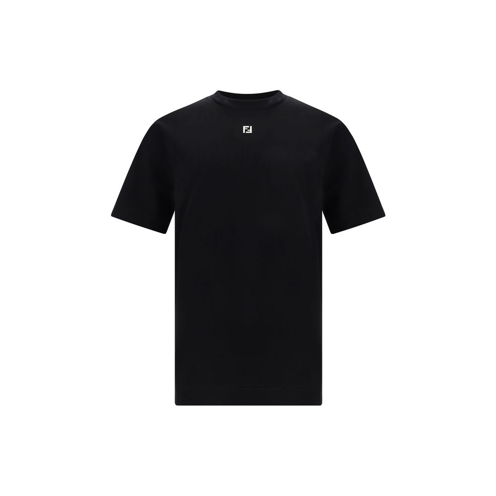 Fendi Black Cotton T-Shirt Fendi