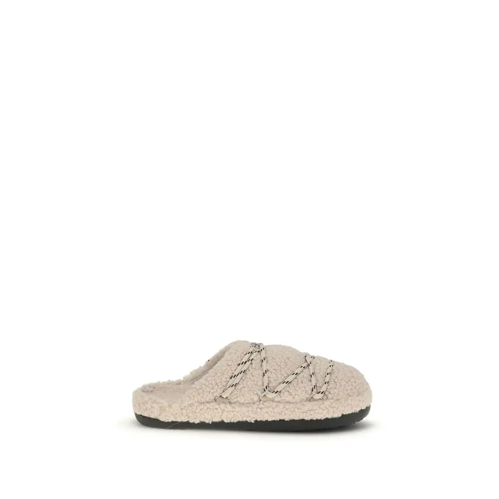 Moon Boot Beige Polyamide Flats Moon Boot