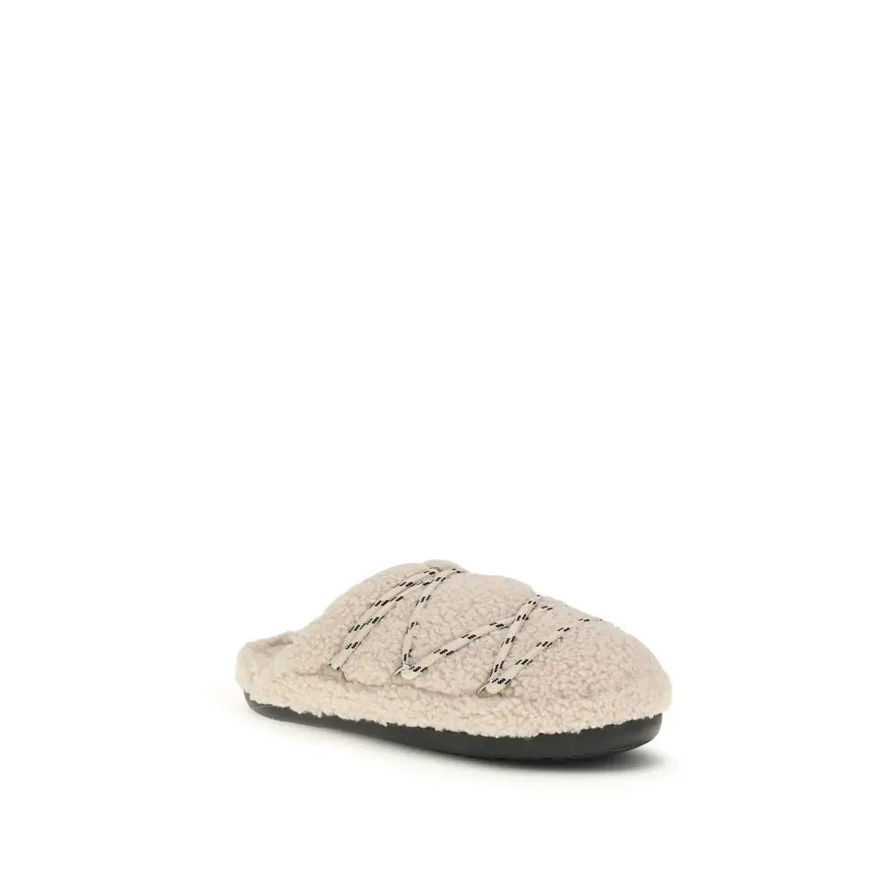 Moon Boot Beige Polyamide Flats Moon Boot