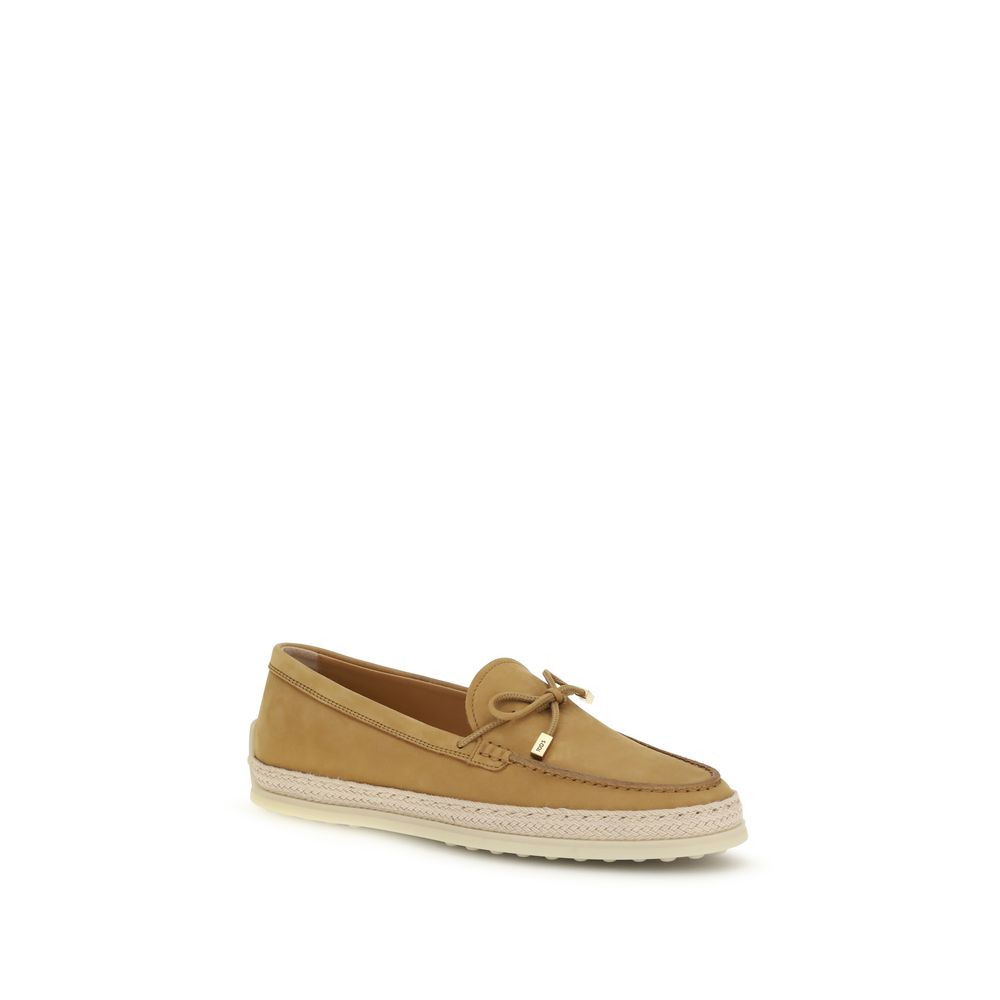 Tod's Beige Rubber Platform Loafers Tod's
