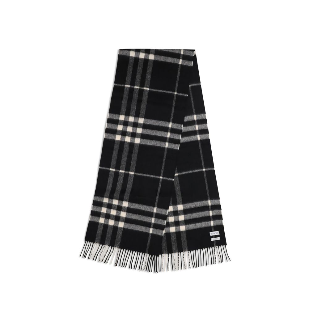 Burberry Black Cashmere Scarf Burberry